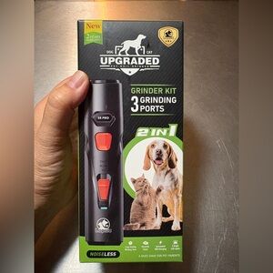 New In Box Lopsic Nail Grinder Kit Grinding Tool Cat Dog USB Charging Led Lights